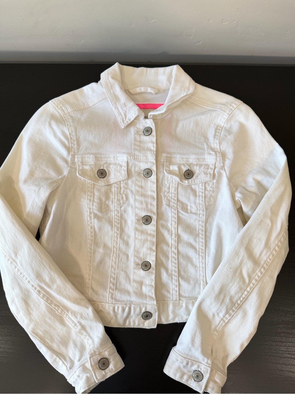 Abercrombie & Fitch White Denim Jacket